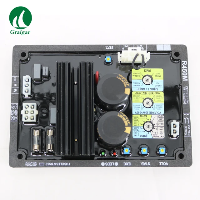 R450m Avr Wiring Diagram 3 phase Automatic Voltage Regulator For Brush Generator AVR Circuit Diagram R450M-in Generator