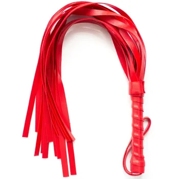 45cm Pu Leather Sex Spanking Tassel Whip Slap Body Strap Beat Lash Flog Tool Fetish Adult Slave Sm Game Toy For Couple Men Women 6