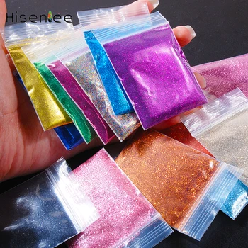 

16Packs 10G/Pack Super Fine Sequins Mini Shiny Charm Mermaid Style Glitter Powder Fashion Charm Nail Art Handicraft Decoration