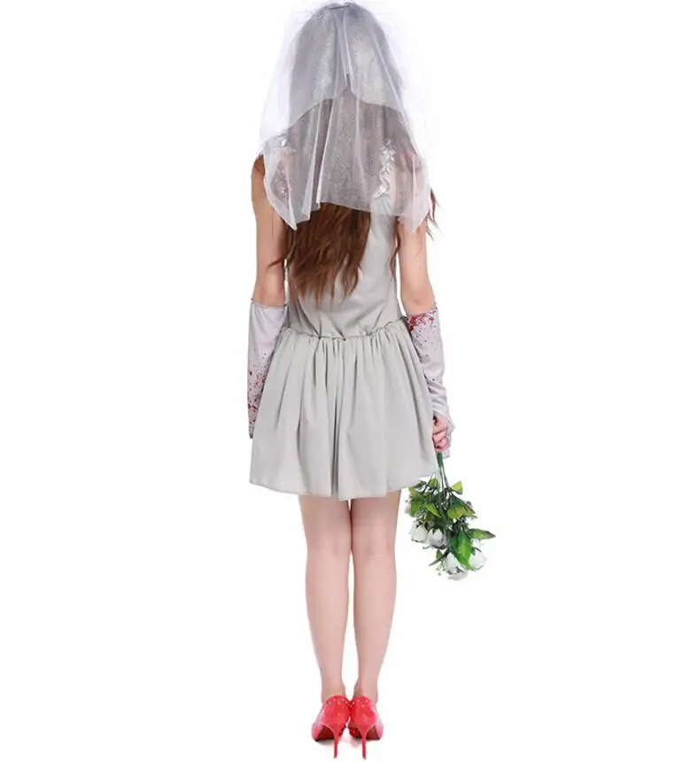Halloween Bride Groom Idea Couples Costume Adult Fancy Dress Walking Dead Zombie 7
