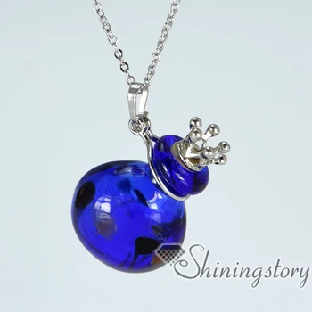 

round diffuser locket venetian glass perfume small bottles essential oil necklace wholesale aromatherapy necklaces diffuser