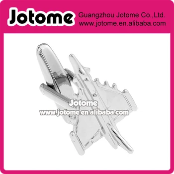 

Silver Military Jet Fighter Airplane Cufflinks Cuff Links