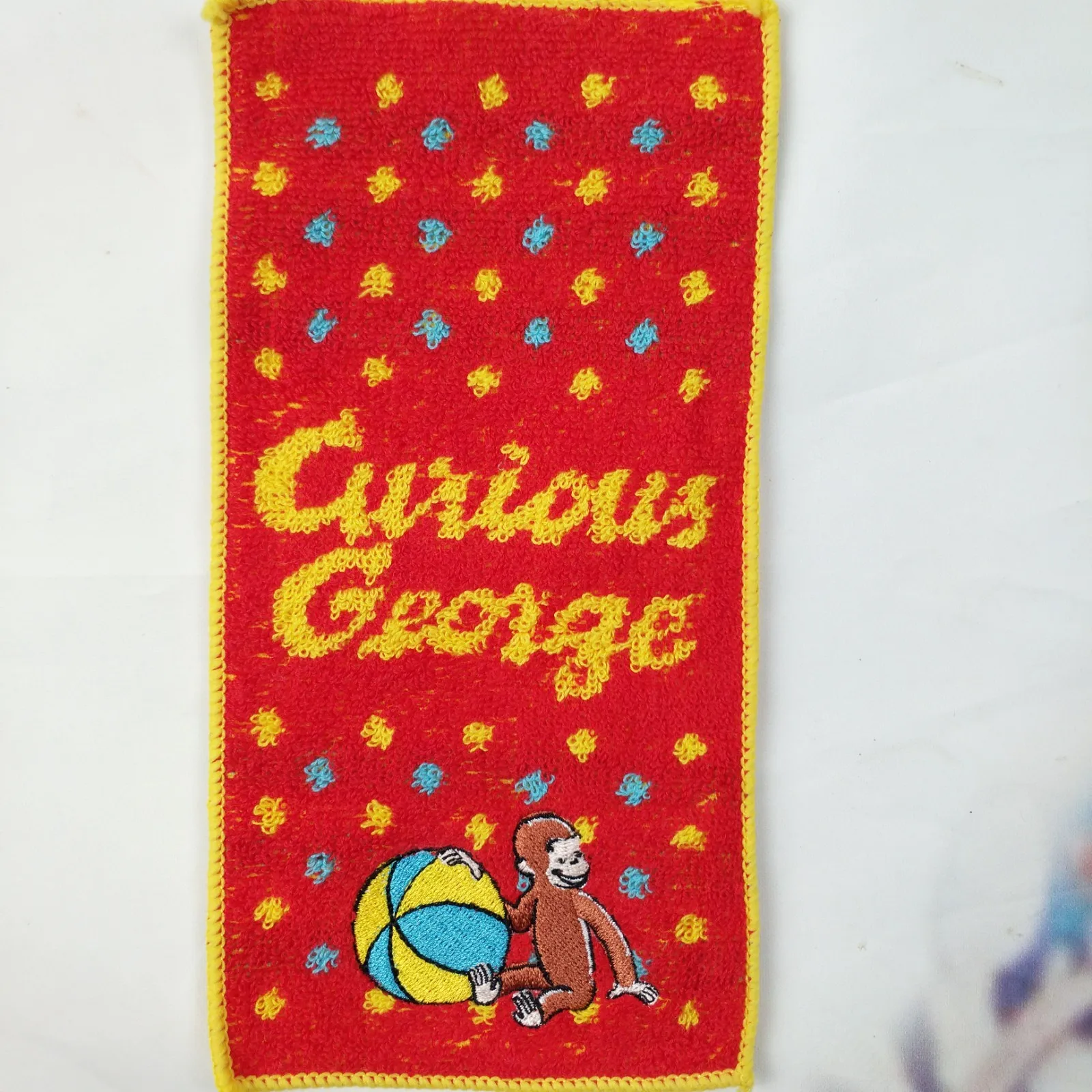 

cute cartoon curious george monkey banana cotton face towel hand towel baby children towel gift 20cm*10cm