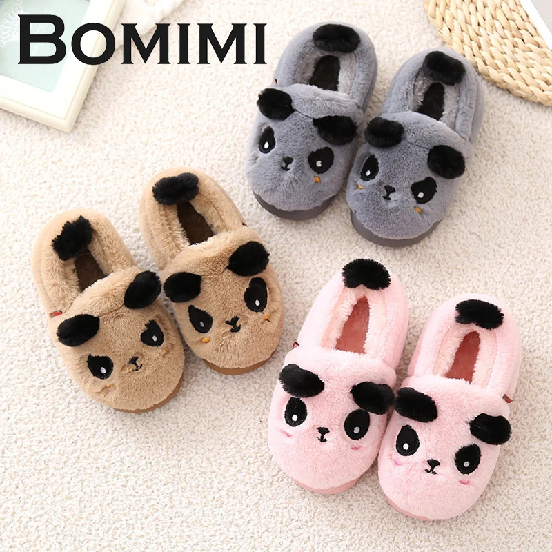 rose flowers Kids Baby Cotton Slippers Children Home Shoes Winter Baby Boys Girls Indoor Slippers Cute Non-Slip Warm Shoes 1-3 Years