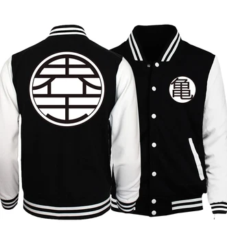 

2019 Spring Jacket Men Anime Dragon Ball Z Baseball Uniform Jackets Tops Coat Men's Sportswear Fitness Plus Size Loose Style