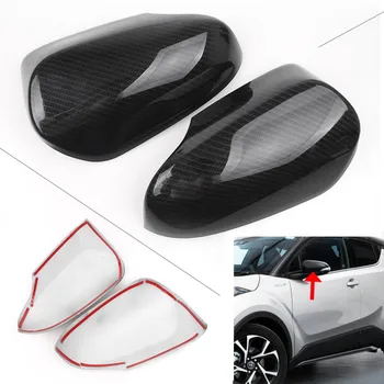 

Car Styling Rear View Side Mirror Covers Protector Decoration for Toyota CHR C-HR 2016 2017 2018 ABS Plastic