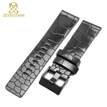 

Genuine leather bracelet 24mm 26mm watch strap thick watchband wristwatches band mens watches brand watch accessories