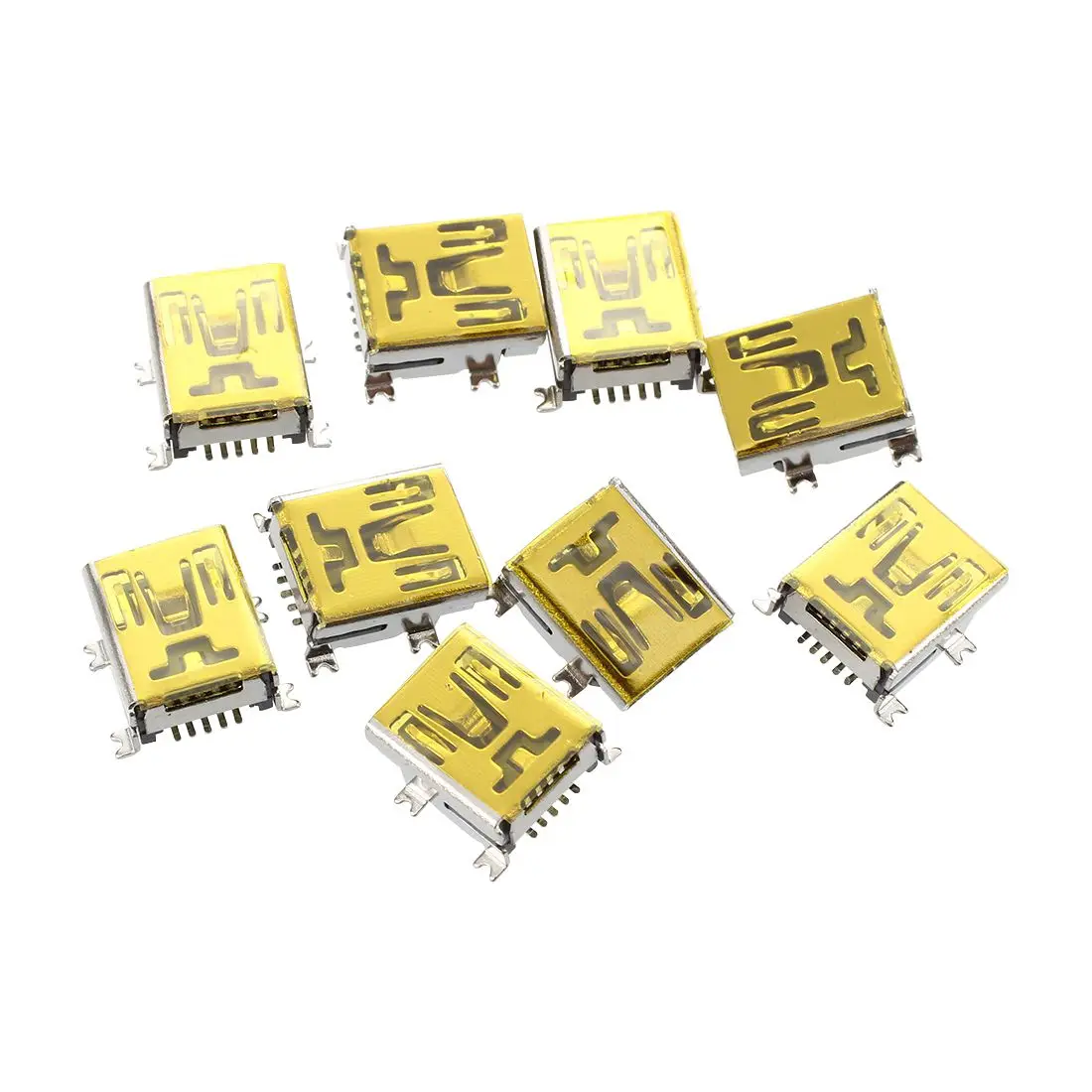DSHA New Hot 9 PCS Spare Part USB Mini 5Pin Female SMT Panel Mount Connectors | Обустройство дома