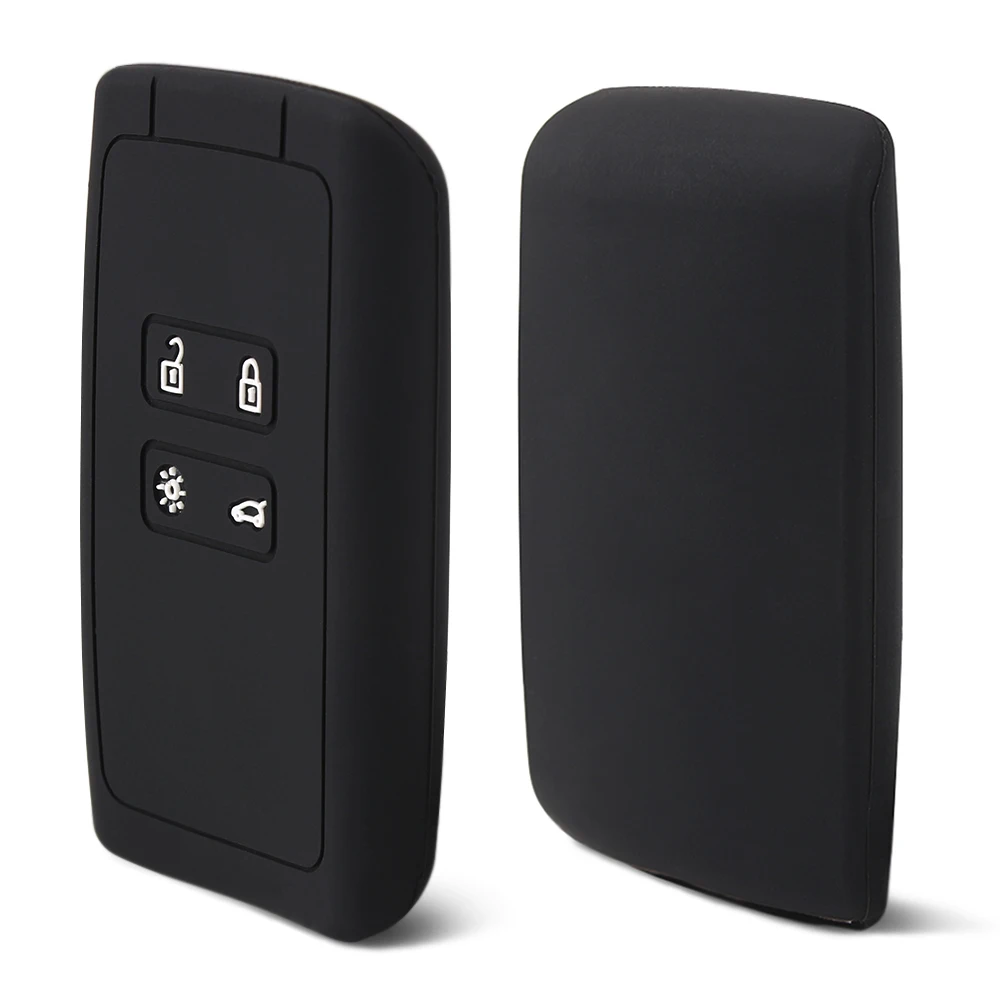 

1Pcs Silicone Car Key Case Remote Protector Cover For Renault Koleos Kadjar Megan 2016 2017 2018 2019 Holder Shell Smart Key