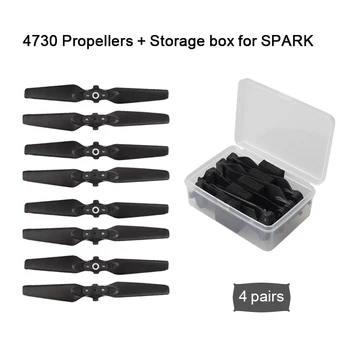 

Sunnylife for DJI Spark Accessories Storage Box Protection Cover + 4730 Compound Propeller Quick-release Blades Foldable Props