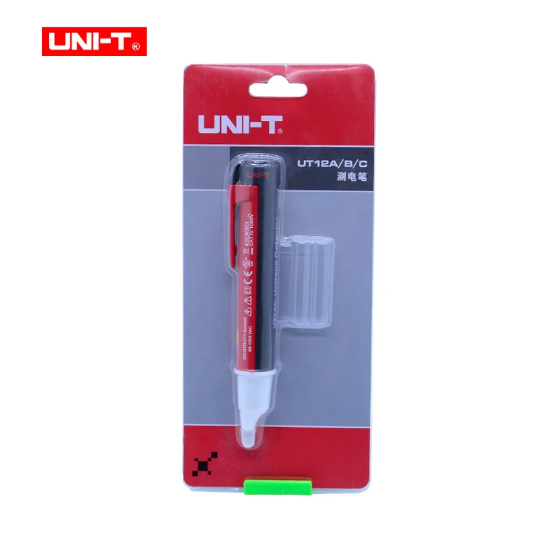 Детекторы напряжения переменного тока UNI-T UT12C практичный, высококачественный свяжитесь 90-1000 V Автоматическое отключение электрическая ручка для проверок