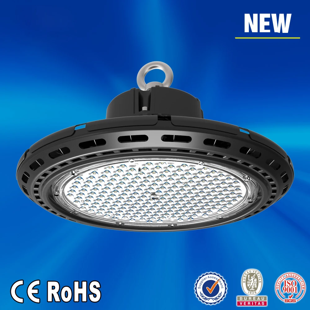 100W 150W 200W 250W Ultra Bright IP66 Water Resistant LED High Bay Lamp Industrial Light for