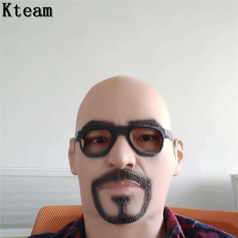 

2019 New Realistic Christmas Old Man Party Mask Male Disguise Latex Fancy Costumes Rubber Adult Masks Masquerade Cosplay Props