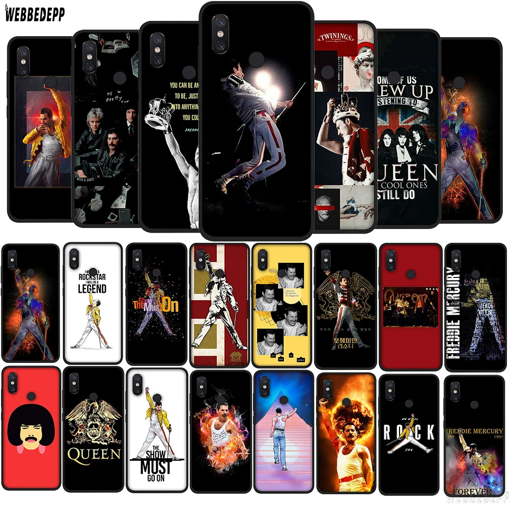 

Queen band Freddie Mercury TPU Phone Silicone Cover for Xiaomi Redmi 7A K20 Note 8 Mi 9T A3 Pro Soft Case