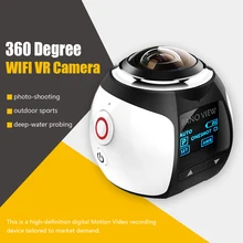 Одежда высшего качества 360 действие Камера Wi-Fi мини-панорамная Камера Ultra HD панорама Камера 360 градусов Водонепроницаемый Sport Driving VR Камера