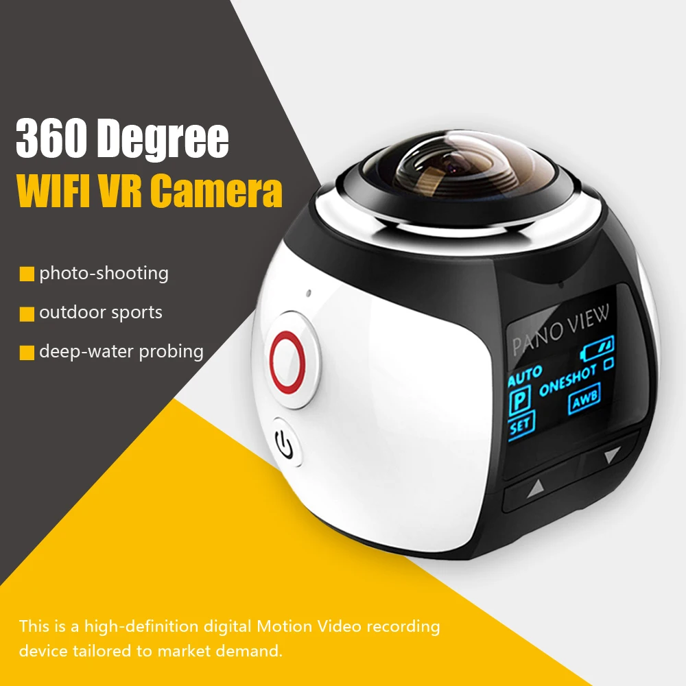 Prix pour Top Qualité 360 D'action Caméra Wifi Mini Caméra Panoramique Ultra HD Caméra Panoramique 360 Degrés Étanche Sport Driving VR Caméra Prix pour Top Qualité 360 D'action Caméra Wifi Mini Caméra Panoramique Ultra HD Caméra Panoramique 360 Degrés Étanche Sport Driving VR Caméra