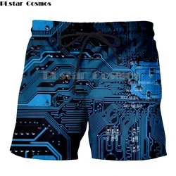 Mens 3d machine print Casual Shorts Summer shorts Harajuku Punk Style Electronic chip Hip Hop elastic Quick Dry board shorts Mens 3d machine print Casual Shorts Summer shorts Harajuku Punk Style Electronic chip Hip Hop elastic Quick Dry board shorts