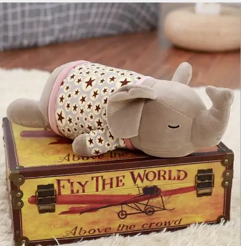 

WYZHY down cotton elephant pillow plush toy sofa decoration to send friends and children gifts 60CM