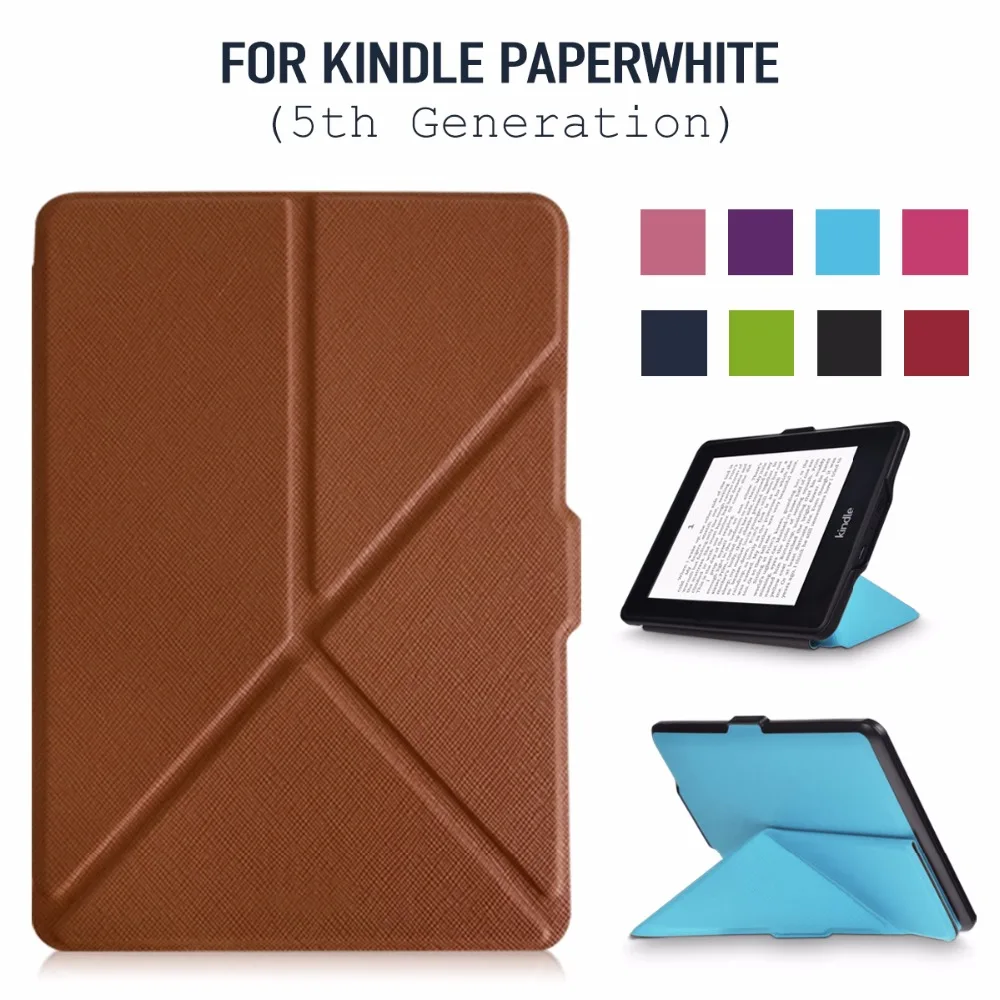 

Origami Case for Kindle Paperwhite -The Thinnest and Lightest PU Leather Cover for All-New Amazon Kindle Paperwhite all versions