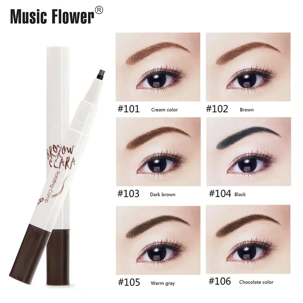 

Eyebrow cream pen creative rotary pen comb dye eyebrow pencil durable waterproof eye makeup