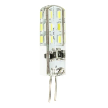 

1 Pack G4 LED Light bulb 24 3014SMD Energy Saving Lamp 3W DC 12V 180-240LM Warm White 3000K 360 Beam Angle Silica gel