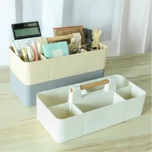 BF040 Multi-function Wooden handle stacking desk box lattice cosmetic storage box office stationery box finishing 32*8*15cm nrh4207 air box handle aluminum box wooden box ring toolbox handle chrome plated iron no spring function