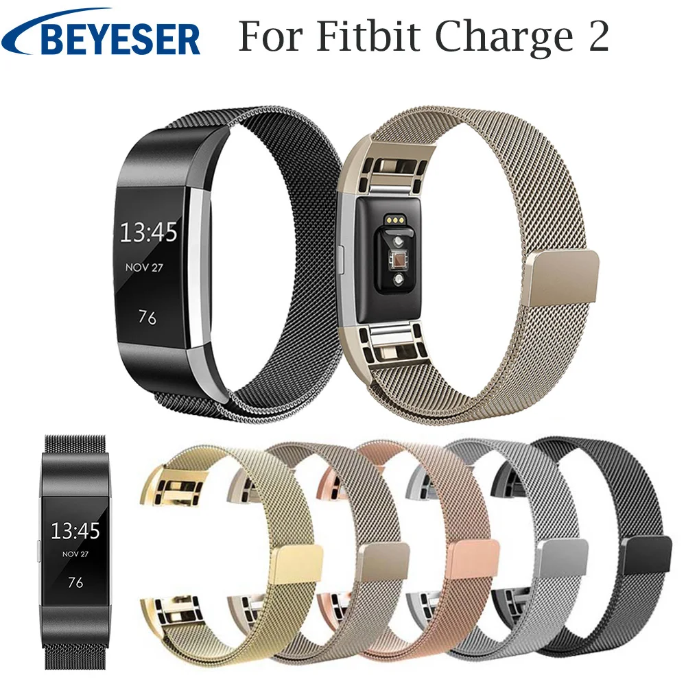 

watchstrap for Fitbit Charge 2 watch band replacement strap stainless steel bracelet link watchband for Fitbit charge2 wristband