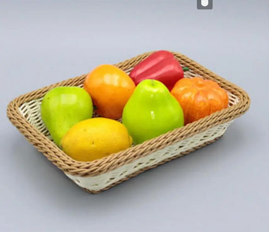 Bags & Baskets Series pp rattan bread basket of fruit and vegetable