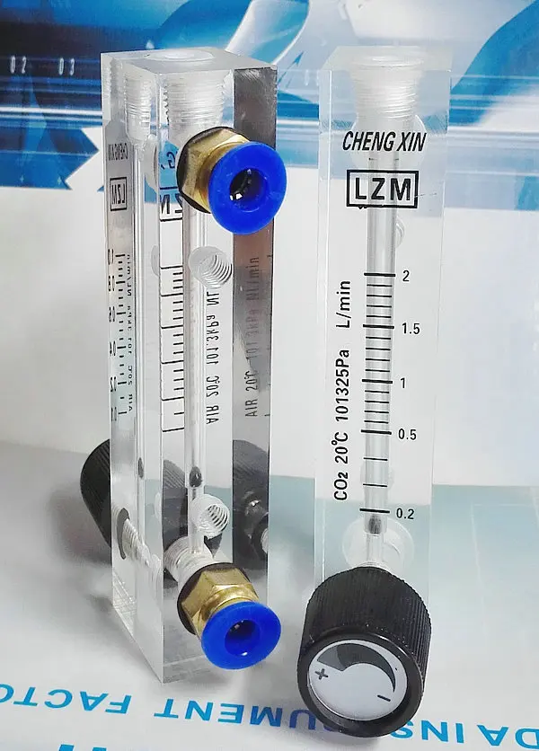 LZM-6T CO2 расходомер с регулируемым 0,1-1.5L/мин небольшой панельный расходомер