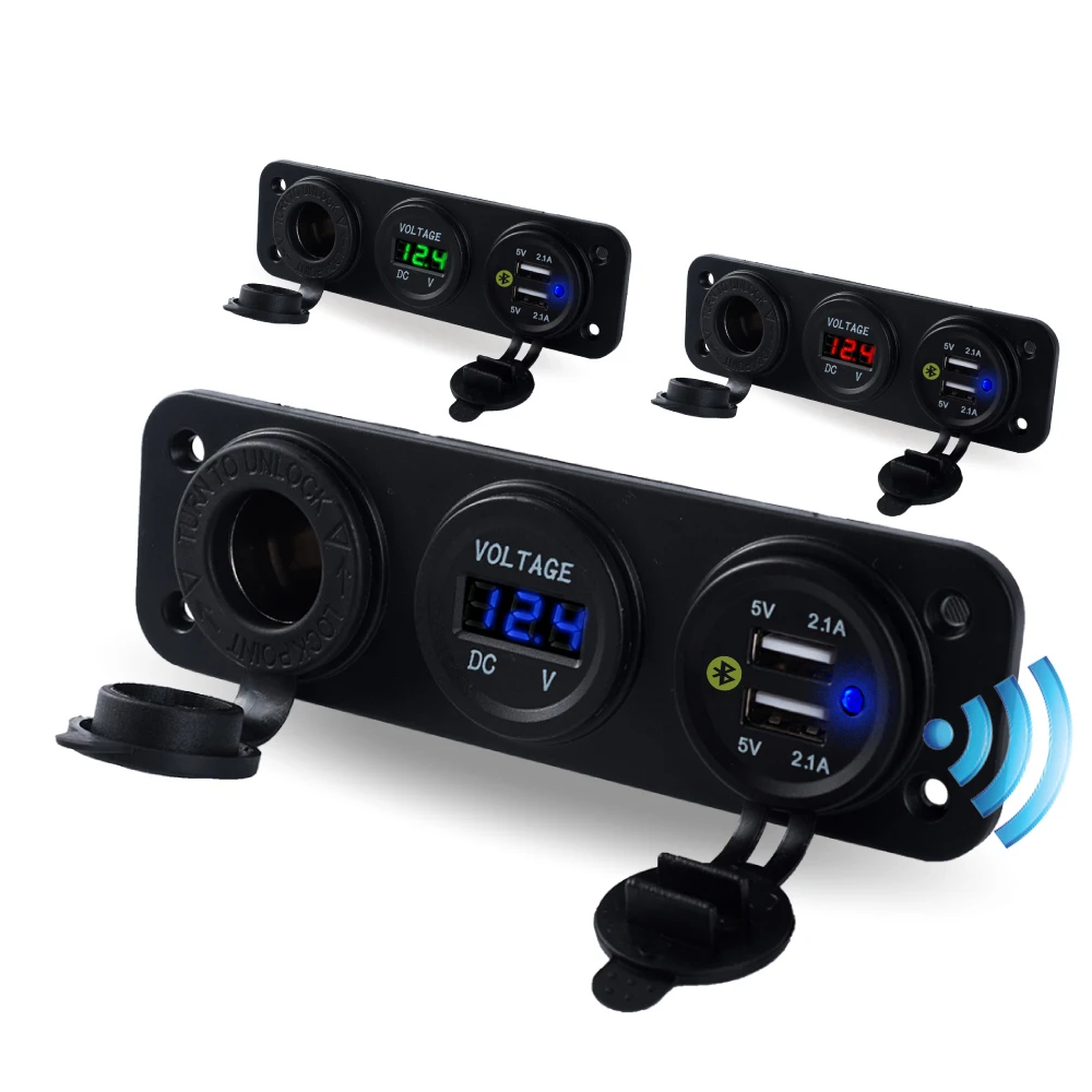 Buy Different Of USB Car Charger With Digital Voltage