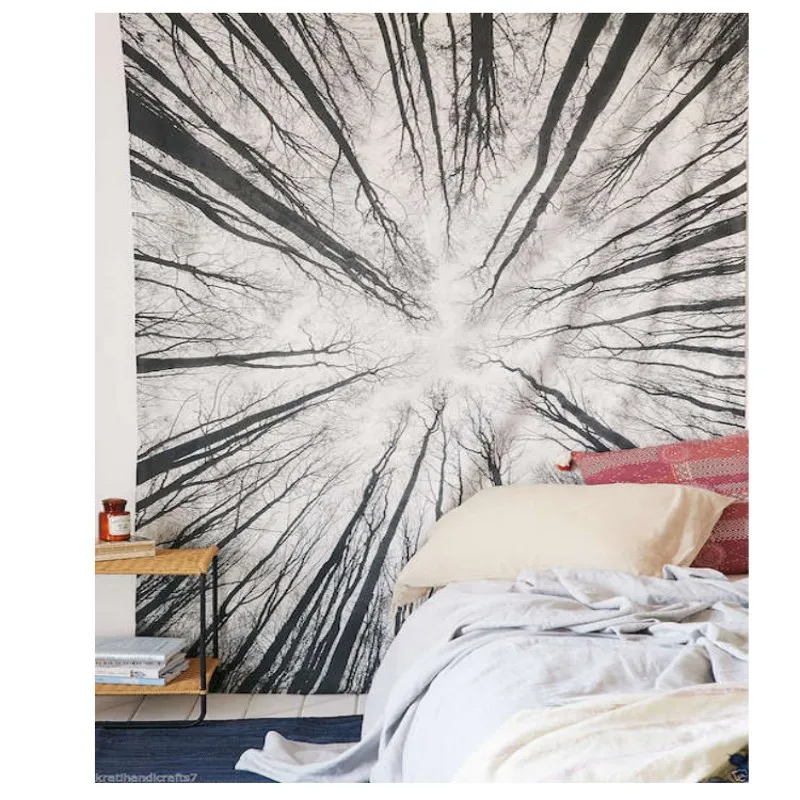 Black forest art cloth tapestry,multi function tapestry 140*200cm