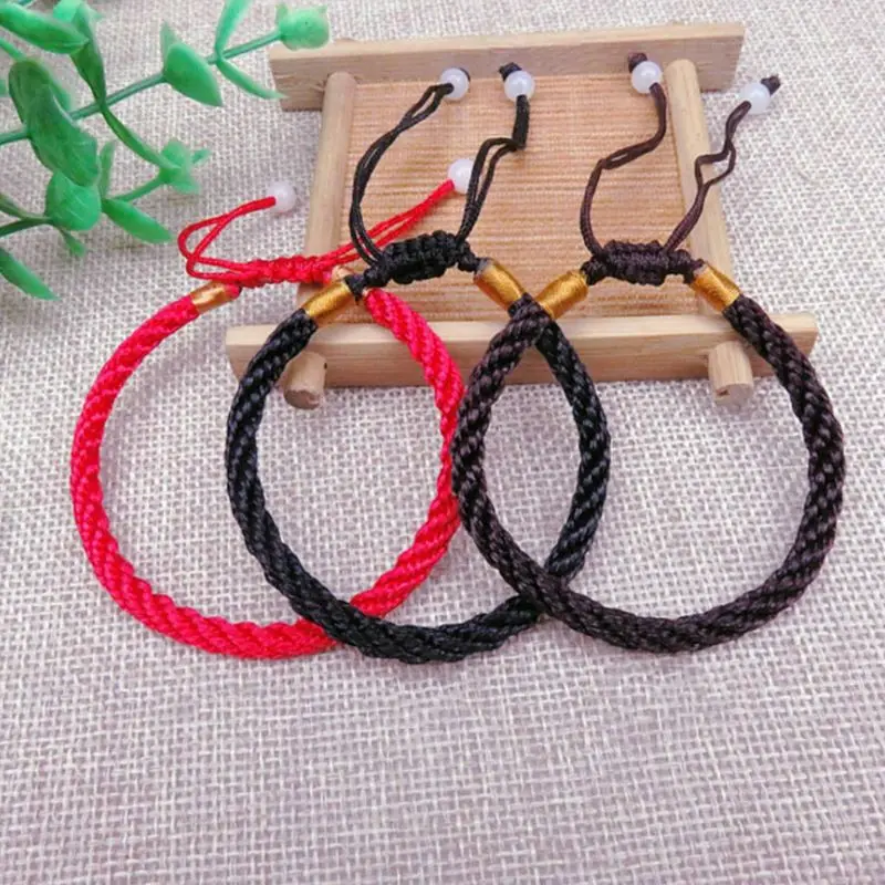 Luck Bracelet! Adjustable Handmade Rope Red String Good Lucky Bracelet Kabala Protection Men Women Jewelry Couple Bracelets