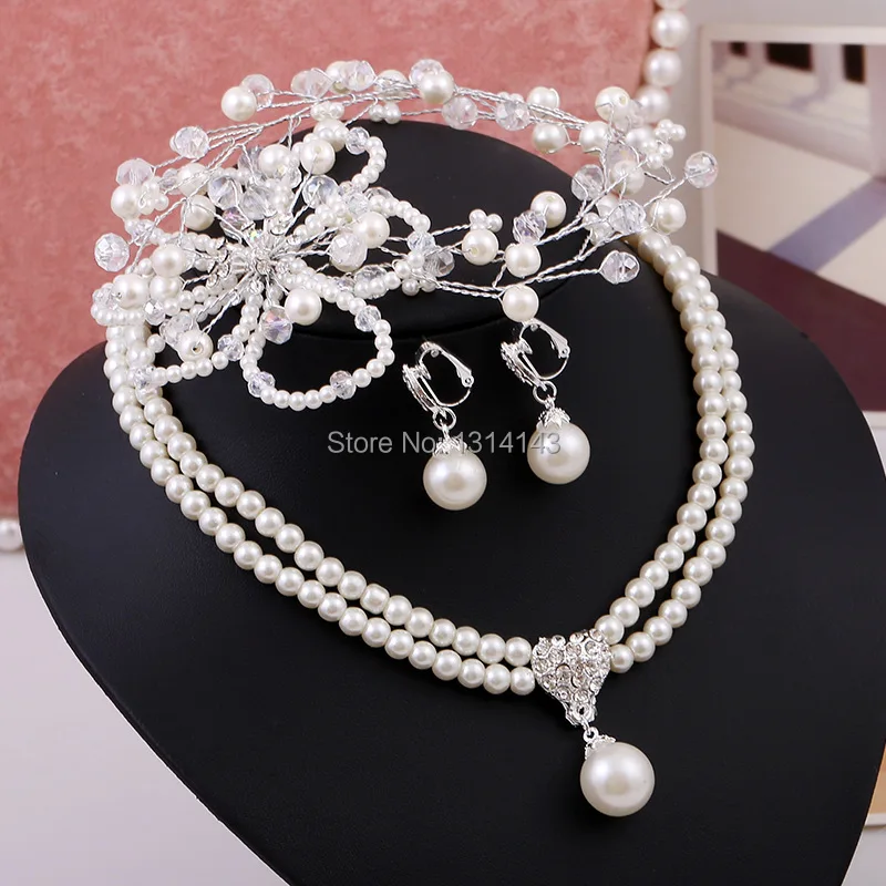 Корейских ювелирных жемчужное ожерелье невесты свадебные аксессуары свадебные украшения оптовая Горячие жемчужные украшения noiva ювелирны...
