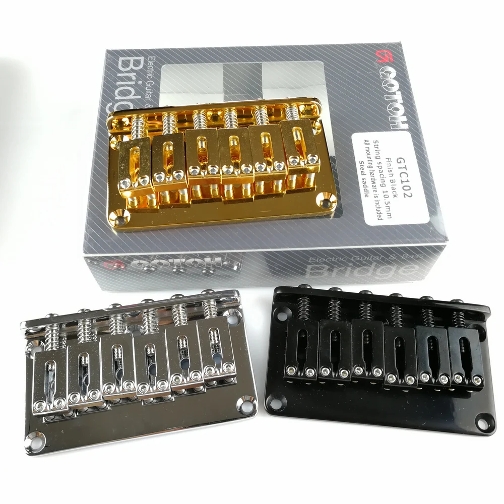 Подлинная оригинальная GOTOH GTC102 электрогитара с фиксированным мостом со стальным