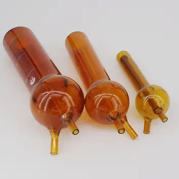 

10ml 25ml 50ml 75ml 125ml GG95 Glass Brown Sulfur Dioxide Absorber Tube Bottle Apparatus Chemi Lab Glassware