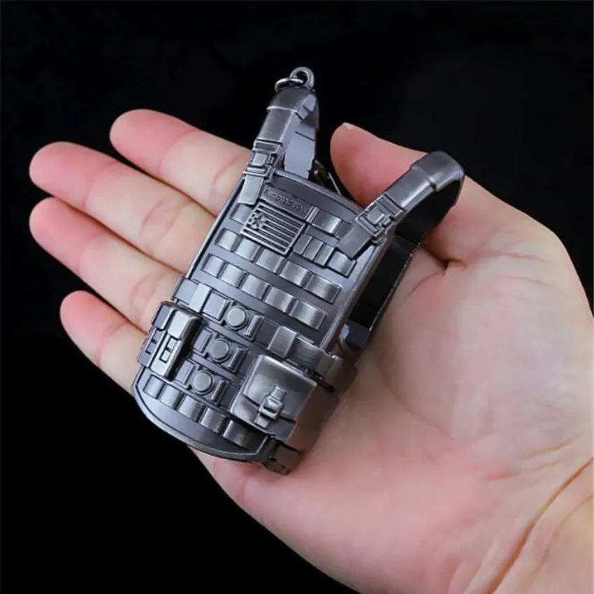 

Game PUBG Playerunknown's Battlegrounds Cosplay Props Alloy Level 3 Vest Military Body Armor Model Key Chain Keychain