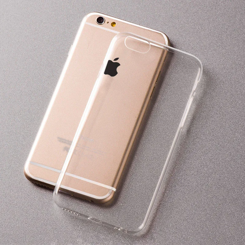 NPHACC Transparent Clear Soft Silicon Gel TPU Case Silicone Cover For Apple iPhone 6 6s 6Plus plus Ultra Thin 0.5mm case capa |