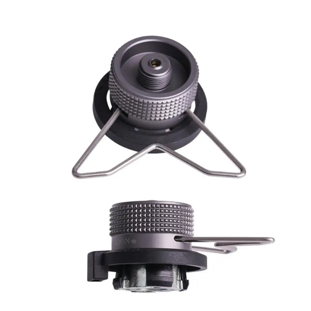 

Portable Outdoor Camping Hiking Stove Burner Adaptor Gas Tank Converter Connector Lighweight Gas Cartridge Tank Cylinder Adapter