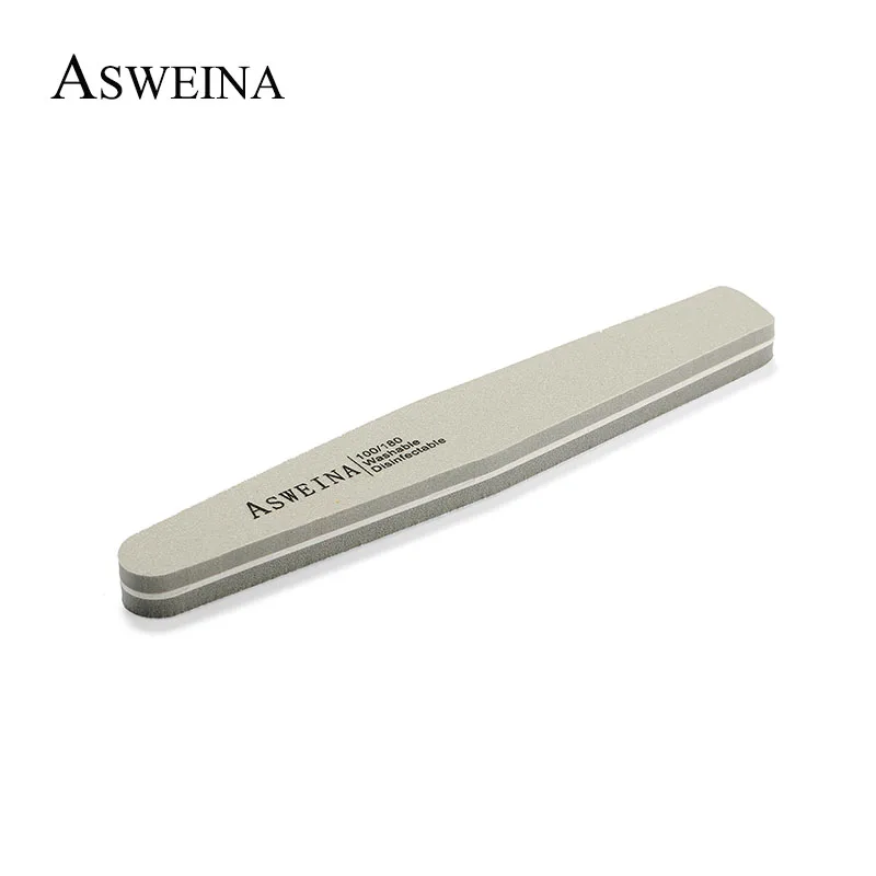 ASWEINA 10 шт./лот двухсторонние пилки для ногтей буфер 100/180 Грит полировка тонкие