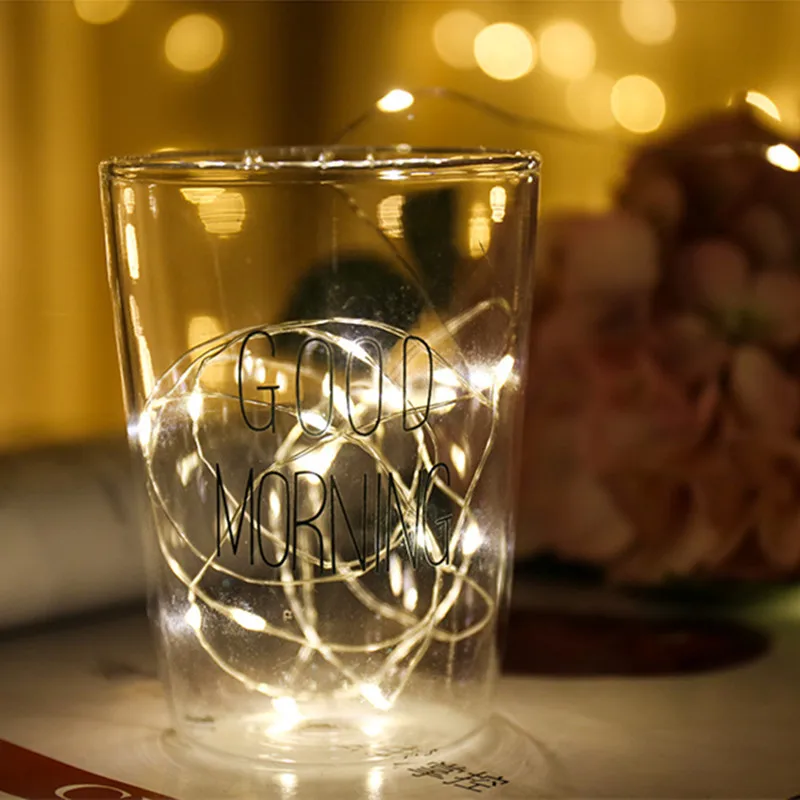 

Led Strings light 1M 2M 3MCopper Wire Operated Christmas Wedding Party Decoration LED String Fairy Lights