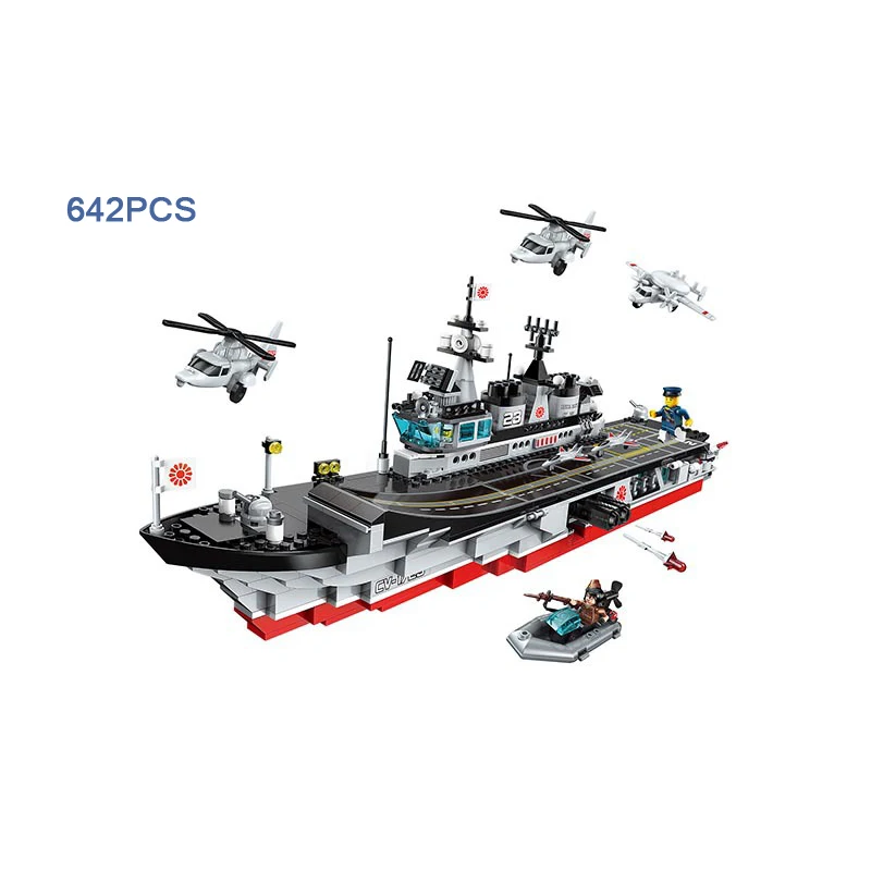 

WW2 Battlefield Red Snake escort carrier military batisbricks figure aircraft block world war navy forces minifigs bricks toys