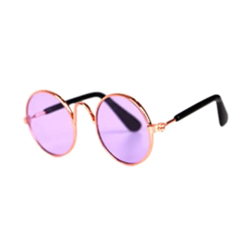 purple 1 пара собачьи кошачьи очки, модные собачьи очки, разноцветные солнцезащитные очки для собак, реквизит для фотографий, аксессуары для домашних животных, очки для собак и кошек - Цвет: purple