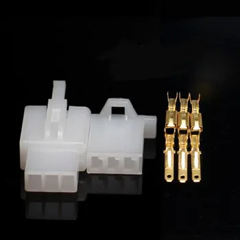 

50sets 2.8mm 3p Connector Plug Male And Female Plug Hole Wire Line For Docking Motorcycle Electric Car