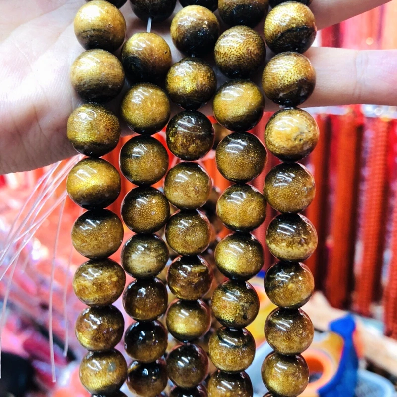 

Wholesale A quality Golden Coral 6mm 8mm 10mm 12mm Full Strand Gem Stone Loose Beads 15.5" 1 string