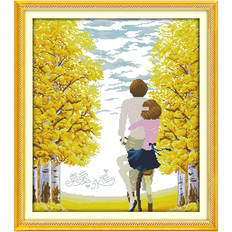

Eternal Love Paintings Chinese Cross Stitch DIY Set Counted Cross Stitch Patterns Kits Cross-stitch Home Decor