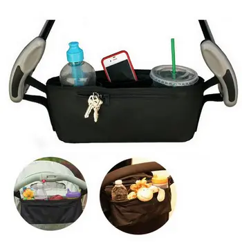 

Universal Baby Jogger Stroller Organizer Bag Diaper Bag with Cup Holders Shoulder Strap YJS Dropship
