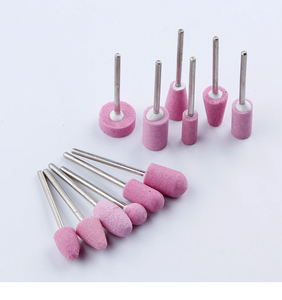 12pcs Mill Cutter for Manicure Electric Nail Drill Bts Apparatus Machine Accessory Pedicure Cutter Gel Polish Remover Nail Files