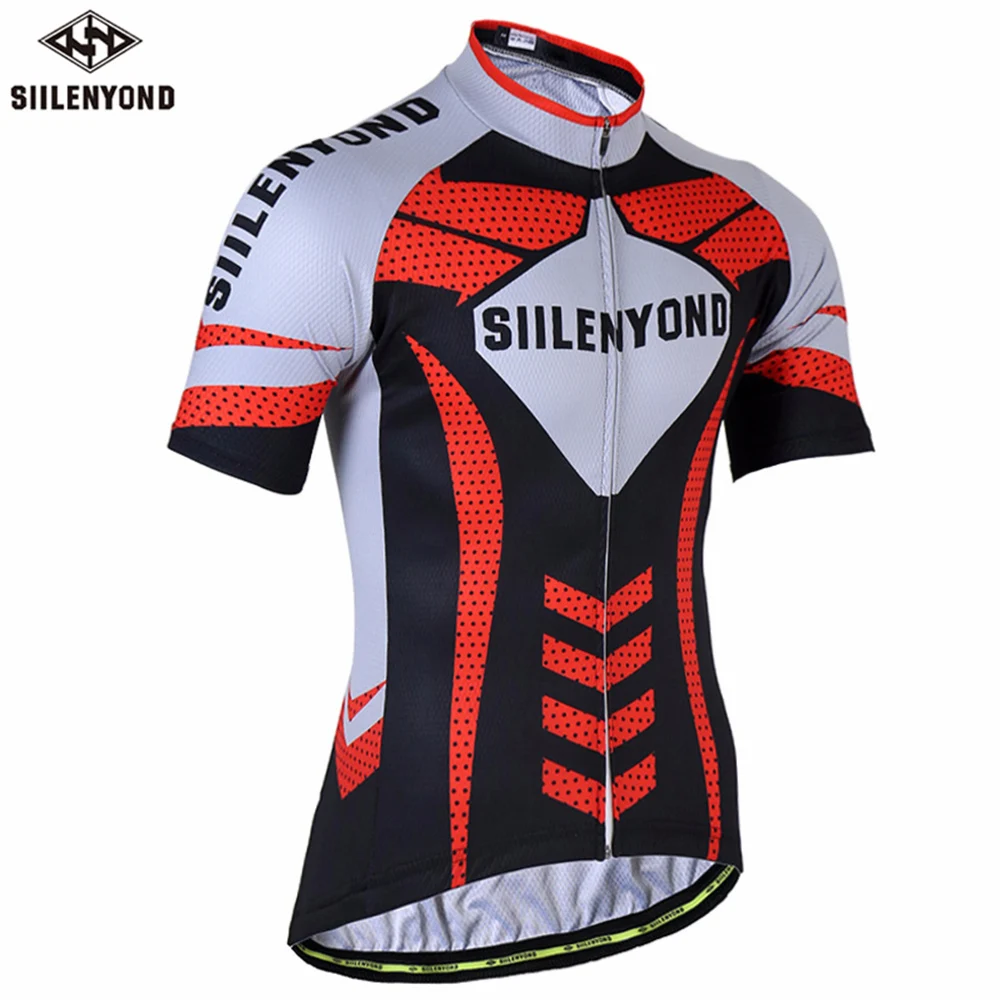 SIILENYOND Cycling Shirts 2018 Pro Team Men Short Sleeve Quick Dry ...