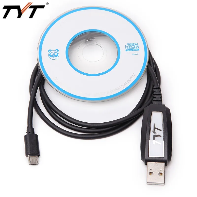 TYT оригинальный USB кабель для программирования + программное обеспечение CD дисков