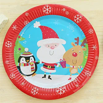 50 count christmas oval paper plates platters holiday disposable Aliexpress.com : Buy Free Shipping 200pcs 18cm Round Christmas Paper